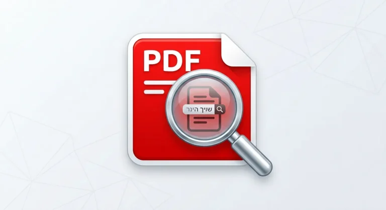אופטימיזציה של קבצי PDF לחיפוש בגוגל