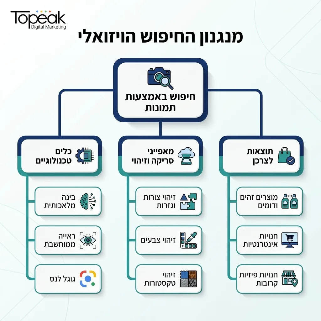 אינפוגרפיקה — מנגנון החיפוש הויזואלי: חיפוש באמצעות תמונות